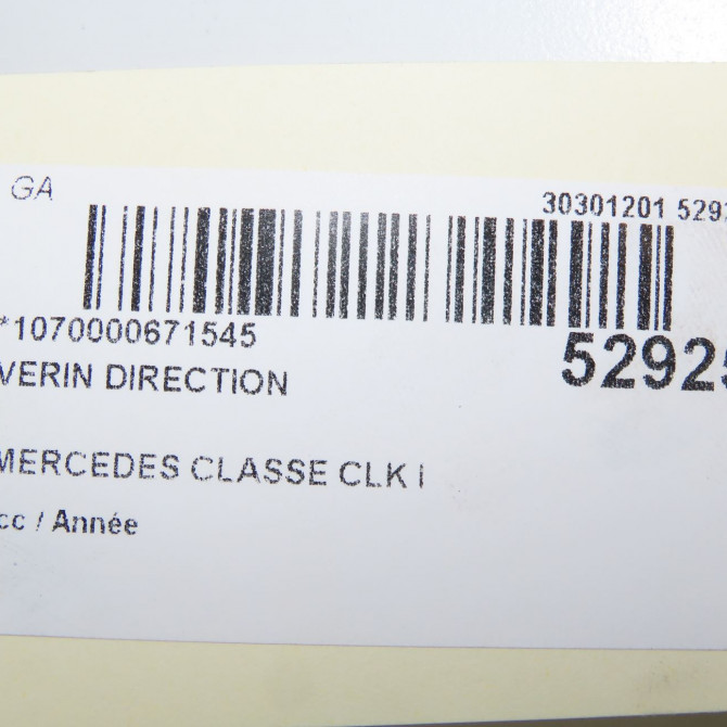 Verin direction occasion MERCEDES CLASSE CLK I 5