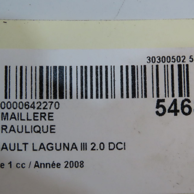 Cremaillere hydraulique occasion RENAULT LAGUNA III Phase 1 10-2007->10-2010 2.0 DCI 130ch 490010040R 7