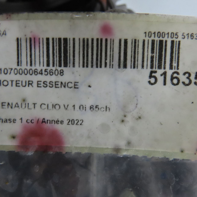 Moteur essence occasion  8201731559 8