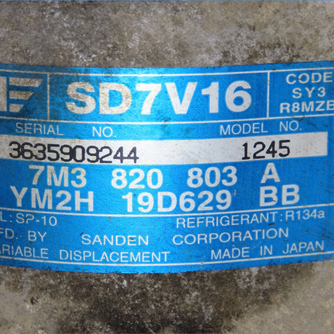 Compresseur air conditionne occasion VOLKSWAGEN SHARAN I Phase 2 06-2000->12-2003 1.9 TDI 130ch 7M3820803C 6