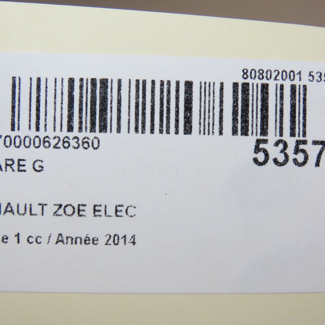Phare gauche occasion RENAULT ZOE Phase 1 10-2012->... ELEC 260609522R 6