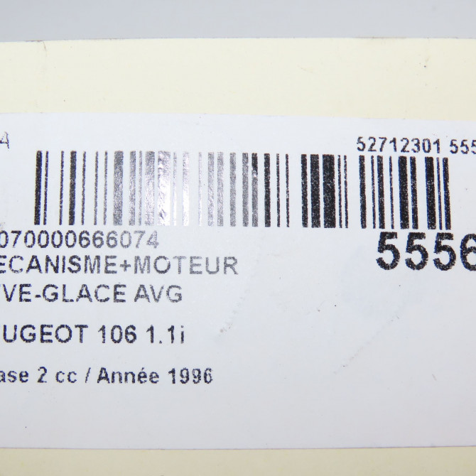 Mecanisme+moteur leve-glace avg occasion PEUGEOT 106 Phase 2 04-1996->09-2003 1.1i 9221H1 5