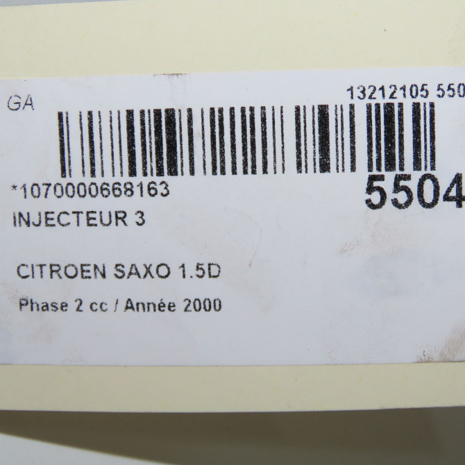 occasion CITROEN SAXO Phase 2 09-1999->12-2004 1.5D 198065 4