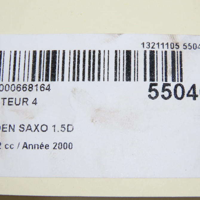 occasion CITROEN SAXO Phase 2 09-1999->12-2004 1.5D 198065 4