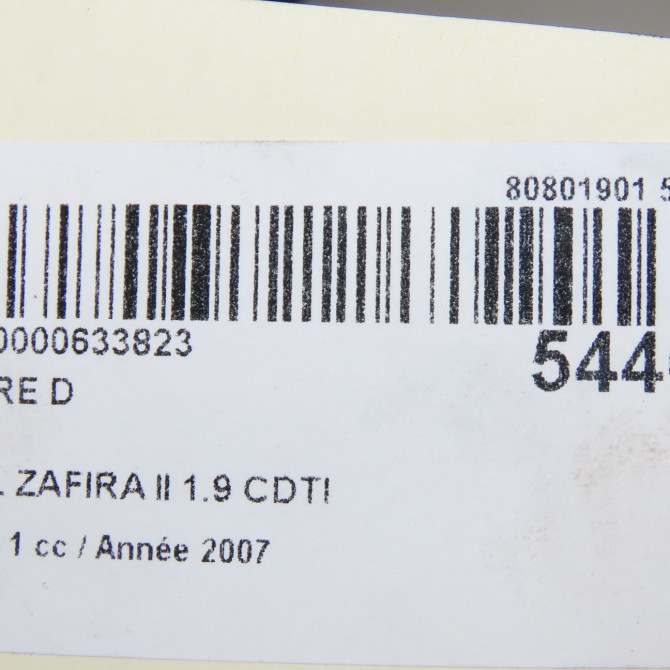Phare droit occasion OPEL ZAFIRA II Phase 1 07-2005->12-2007 1.9 CDTI 120ch 93190409 5