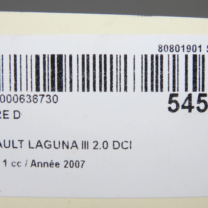 Phare droit occasion RENAULT LAGUNA III Phase 1 10-2007->10-2010 2.0 DCI 150ch 260100072R 5