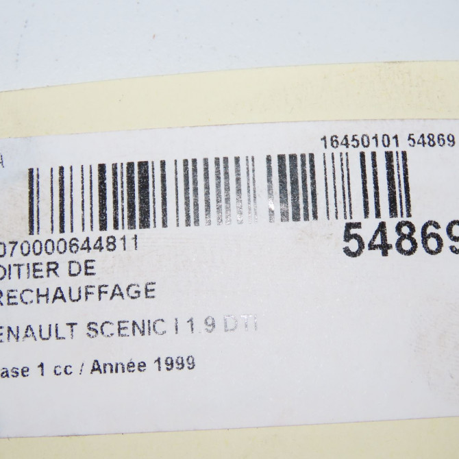 Boitier de préchauffage occasion RENAULT SCENIC I Phase 1 09-1996->08-1999 1.9 DTI 100ch 7700111525 7