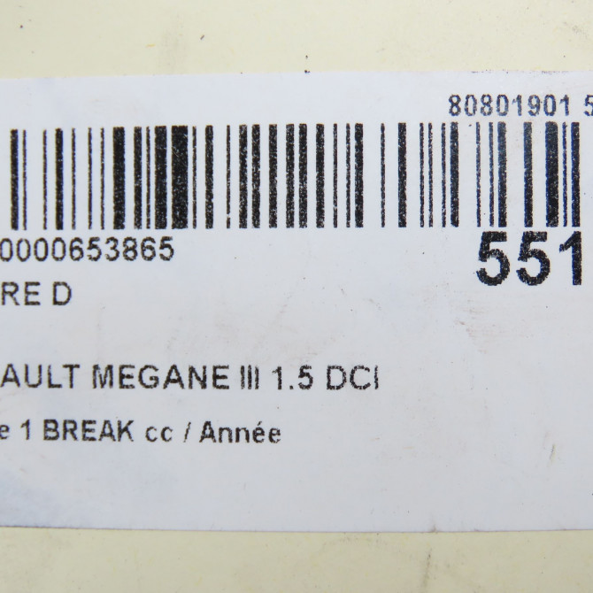 Phare droit occasion RENAULT MEGANE III Phase 1 04-1995->04-1999 1.5 DCI 85ch 260105680R 7