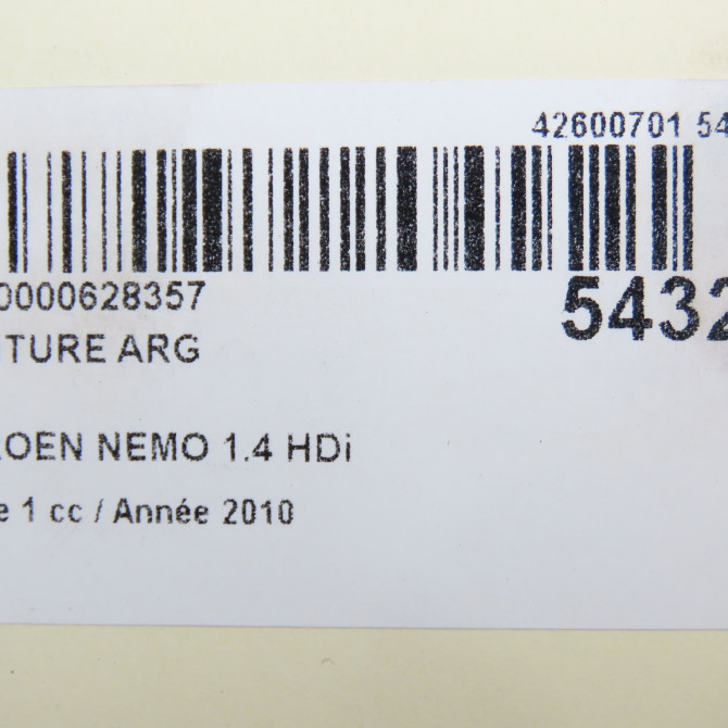 Ceinture arrière gauche occasion CITROEN NEMO Phase 1 09-2008->... 1.4 HDi 8975AA 6