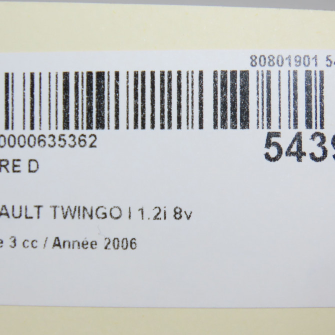 Phare droit occasion RENAULT TWINGO I Phase 3 08-2000->06-2007 1.2i 8v 60ch 7701049687 6