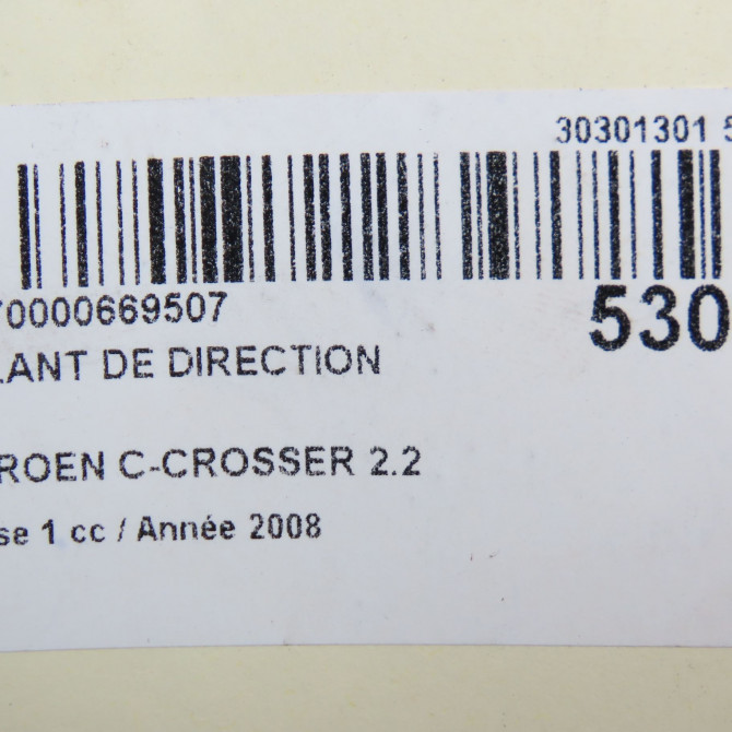 Volant de direction occasion CITROEN C-CROSSER Phase 1 04-1995->04-1999 2.2 HDI 160ch 5