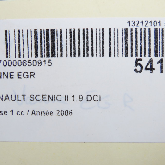 Vanne EGR occasion RENAULT SCENIC II Phase 1 03-2004->09-2006 1.9 DCI 130ch 147106672R 6