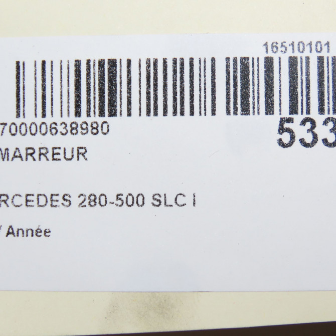 Démarreur occasion MERCEDES 7