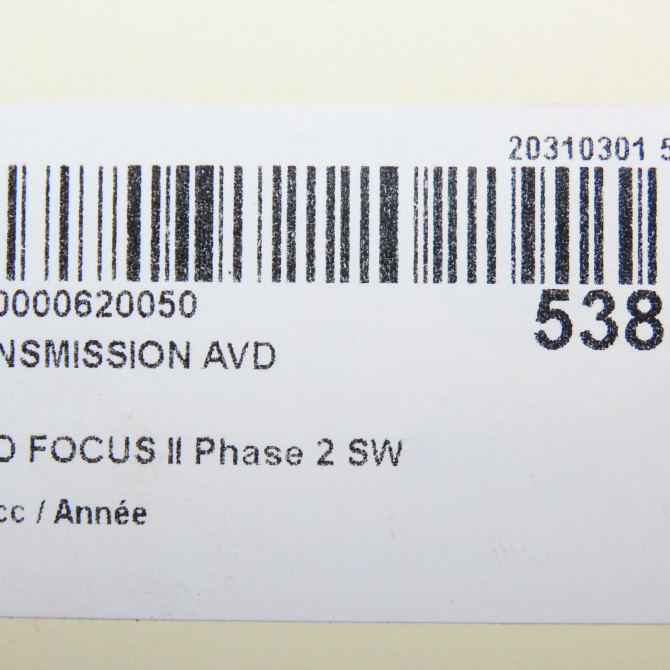 Transmission avant droite occasion FORD FOCUS II Phase 2 SW 01-2008->12-2010 1726275 8