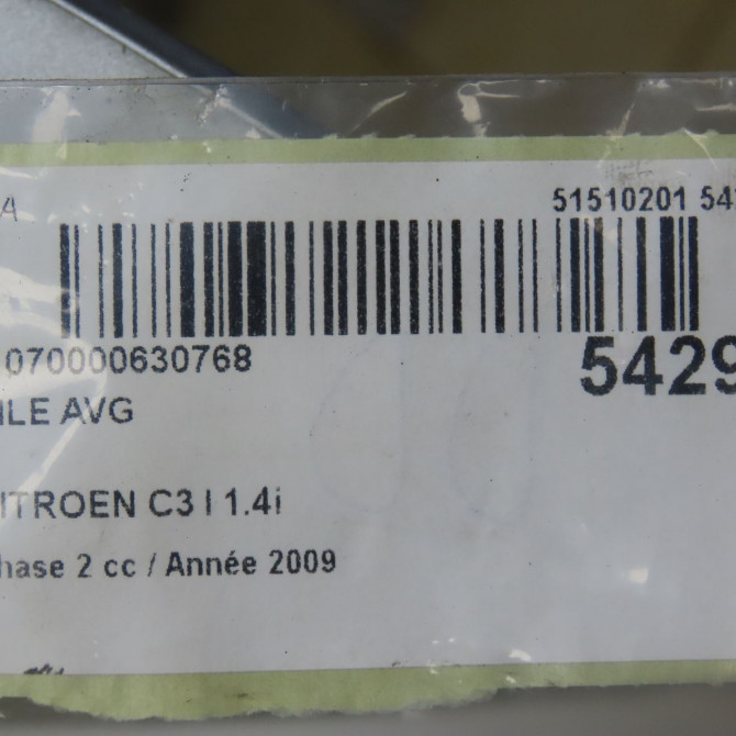 Aile avant gauche occasion CITROEN C3 I Phase 2 10-2005->12-2010 1.4i 7840Q4 6