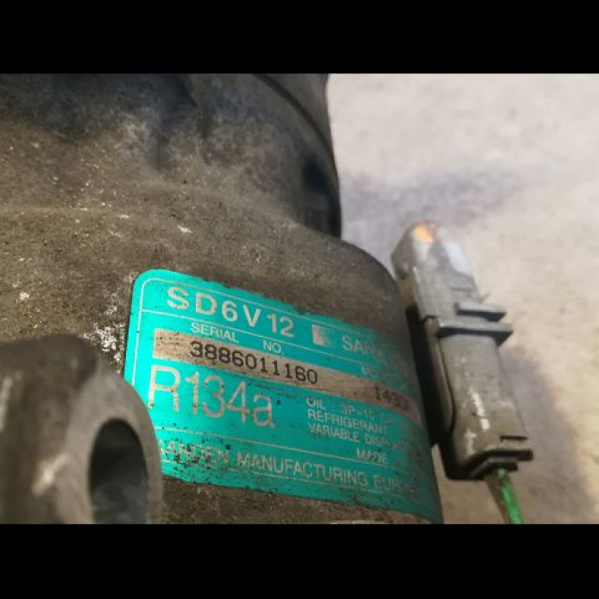 Compresseur air conditionne occasion PEUGEOT 307 Phase 1 04-2001->06-2005 1.6i 16v 6453JP 3