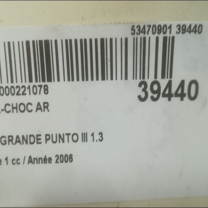 Pare-choc arrière occasion FIAT GRANDE PUNTO III Phase 1 09-2005->12-2013 1.3 D MULTIJET 16v 75ch 71777606 4