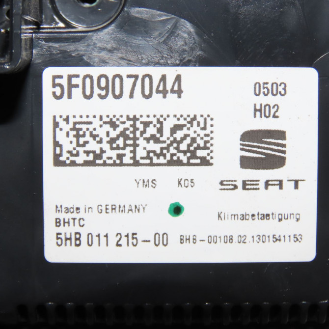 Commande de chauffage occasion  5F0907044AKYMS 7