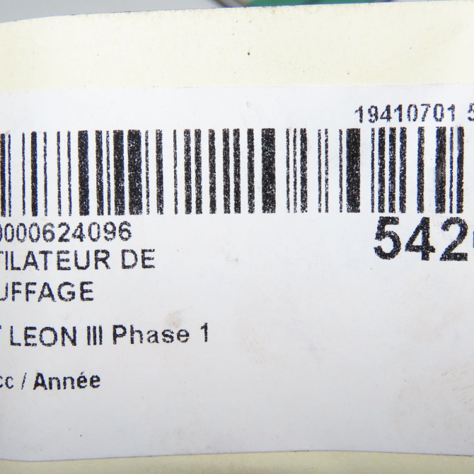 Ventilateur de chauffage occasion  5Q1819021H 6