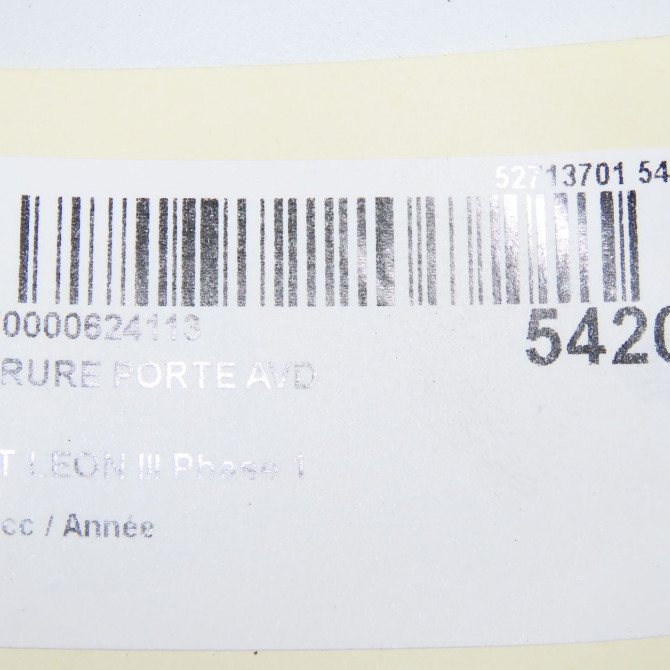 Serrure porte avd occasion  5K1837016J 8