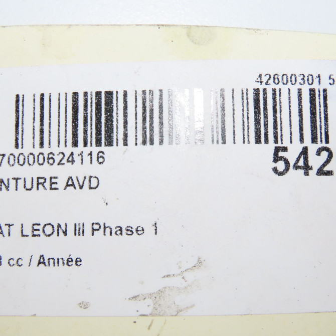 Ceinture avant droite occasion  5F4857706BRAA 6