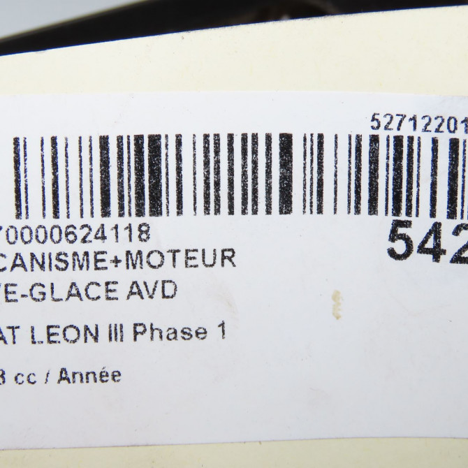 Mecanisme + moteur lève-glace avant droit occasion  5F4837462D 6