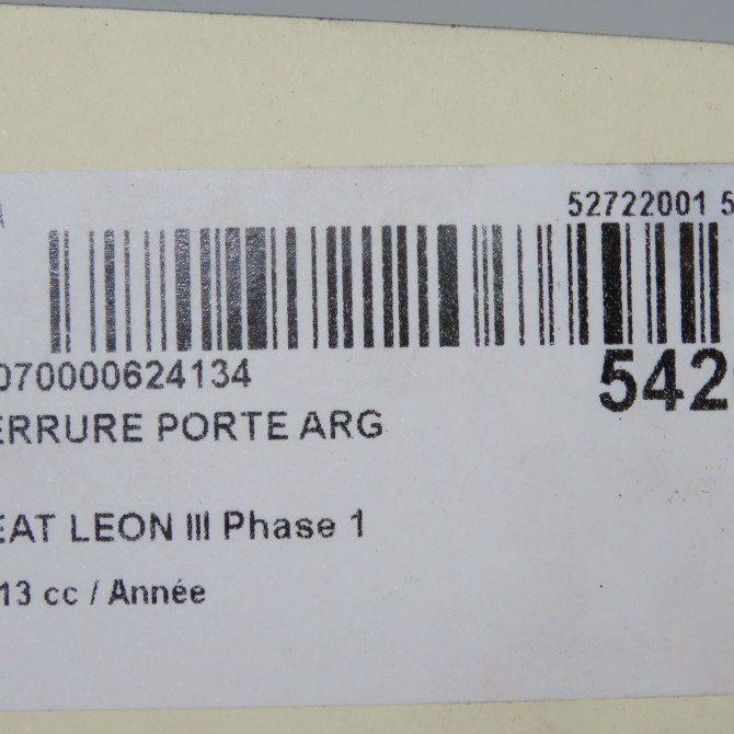 Serrure porte arg occasion  5K4839015AF 8
