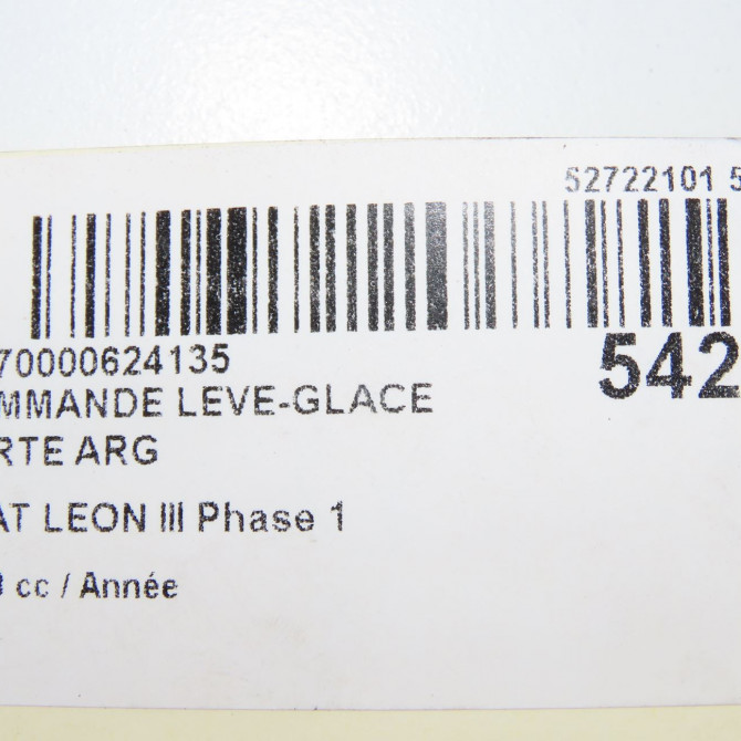 Commande leve-glace porte arrière gauche occasion  5G0959855QWHS 5