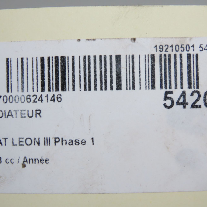 Radiateur occasion  5Q0121251EC 5