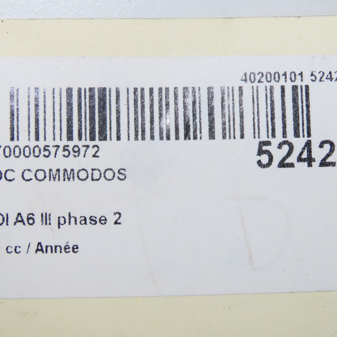 Bloc commodos occasion AUDI A6 III phase 2 10-2008->12-2010 8