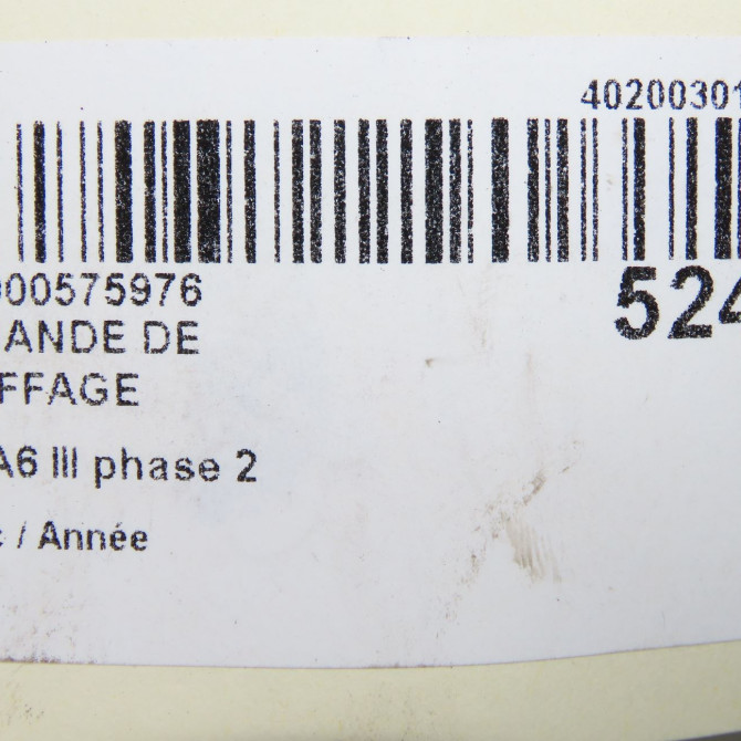 Commande de chauffage occasion AUDI A6 III phase 2 10-2008->12-2010 6