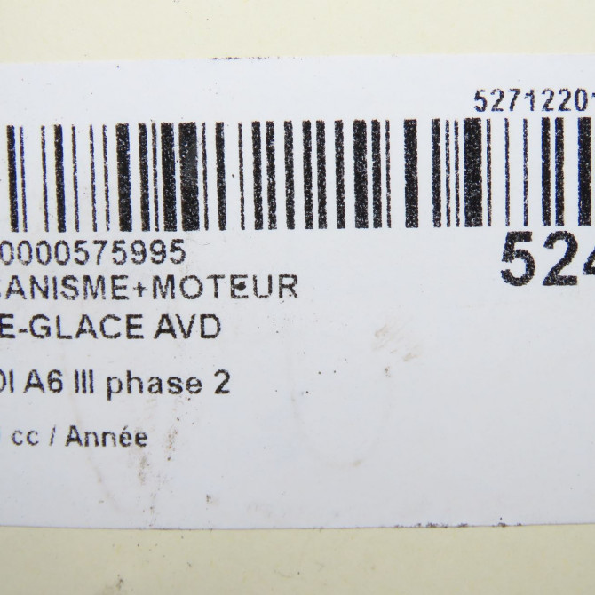 Mecanisme + moteur lève-glace avant droit occasion AUDI A6 III phase 2 10-2008->12-2010 4F0837462D 7