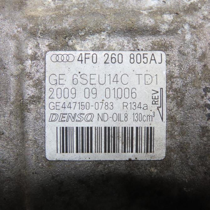 Compresseur air conditionne occasion AUDI A6 III phase 2 10-2008->12-2010 4F0260805AJ 6
