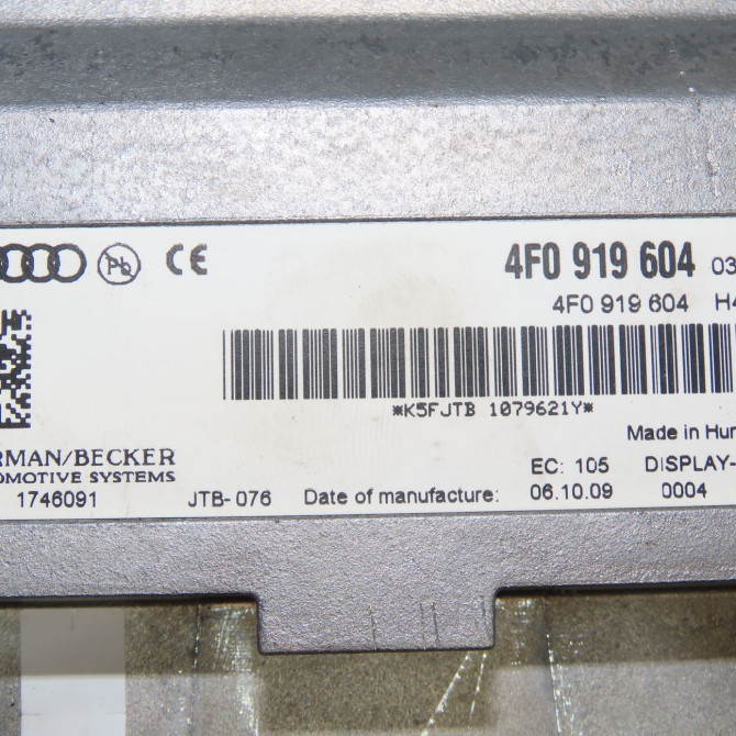 Afficheur digital occasion AUDI A6 III phase 2 10-2008->12-2010 4