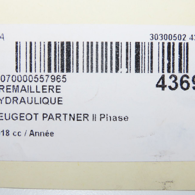 Cremaillere hydraulique occasion PEUGEOT PARTNER II Phase 3 04-2015->... 1.6 BlueHDI 100ch 1623216080 7