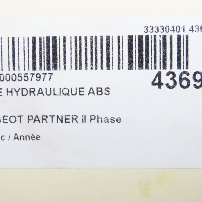 Unité hydraulique ABS occasion PEUGEOT PARTNER II Phase 3 04-2015->... 1.6 BlueHDI 100ch 1629084380 7