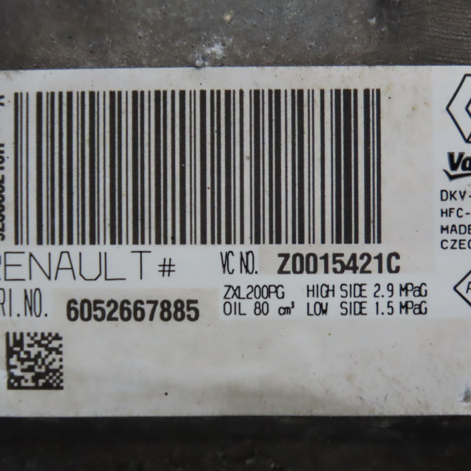 Compresseur air conditionne occasion DACIA LOGAN II Phase 1 06-2013->... 0.9 TCE 90ch 926003541R 5