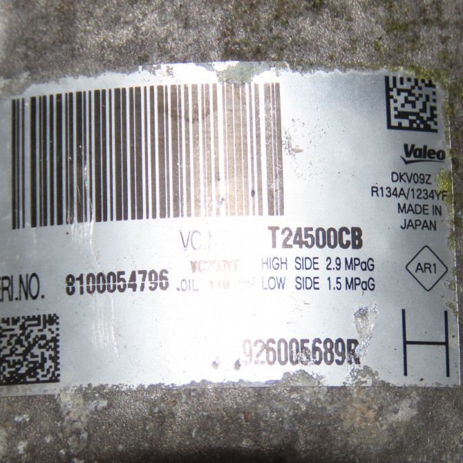 Compresseur air conditionne occasion DACIA DUSTER Phase 2 09-2013->... 926003541R 5