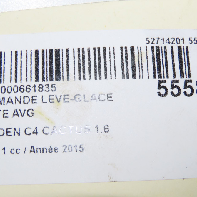 Commande lève-glace porte avant gauche occasion  98016298ZD 5