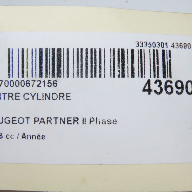 Maitre cylindre occasion PEUGEOT PARTNER II Phase 3 04-2015->... 1.6 BlueHDI 100ch 1636404880 7