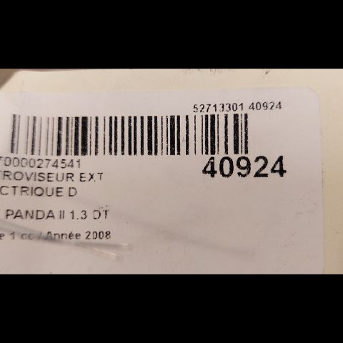 Retroviseur exterieur electrique droit occasion FIAT PANDA II Phase 1 09-2003->12-2012 1.3 DT MULTIJET 16v 70ch 735357187 3