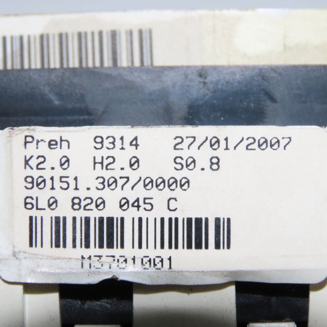 Commande de chauffage occasion SEAT IBIZA III Phase 2 03-2006->06-2009 1.4 16v 85ch 6L0820045CNEE 4