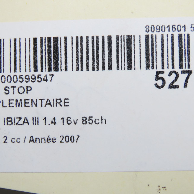 Feux stop supplementaire occasion SEAT IBIZA III Phase 2 03-2006->06-2009 1.4 16v 85ch 6L6945097E 5