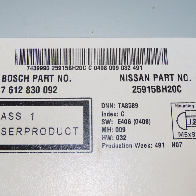 Autoradio occasion NISSAN QASHQAI I Phase 2 03-2010->04-2014 1.6 DCI 130ch 28185BH30C 5