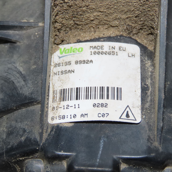 Phare antibrouillard avant gauche occasion NISSAN QASHQAI I Phase 2 03-2010->04-2014 1.6 DCI 130ch 261558992A 4