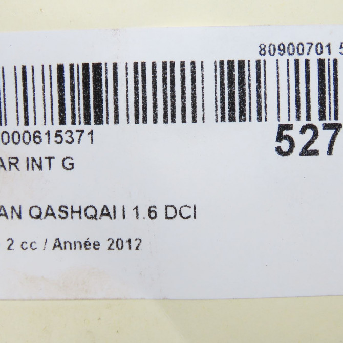 Feu arrière interieur gauche occasion NISSAN QASHQAI I Phase 2 03-2010->04-2014 1.6 DCI 130ch 26559BR01A 6