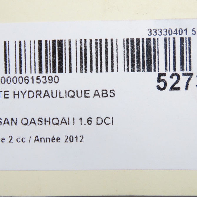 Unité hydraulique ABS occasion NISSAN QASHQAI I Phase 2 03-2010->04-2014 1.6 DCI 130ch 47660BB61A 6