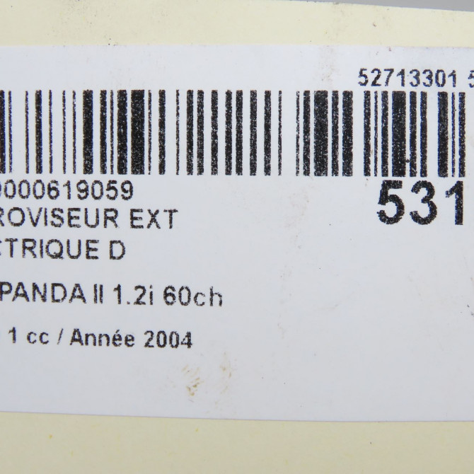 Retroviseur exterieur electrique droit occasion FIAT PANDA II Phase 1 09-2003->12-2012 1.2i 60ch 735357187 6