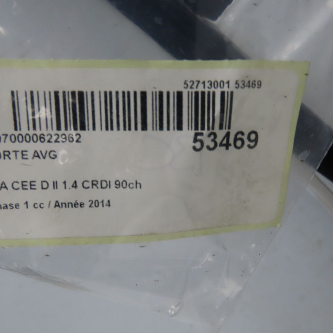 Porte avant gauche occasion KIA CEE D II Phase 1 09-2012->... 1.4 CRDI 90ch 76003A2000 4