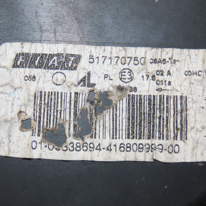 Phare droit occasion FIAT PANDA II Phase 1 09-2003->12-2012 1.2i 60ch 51867675 4